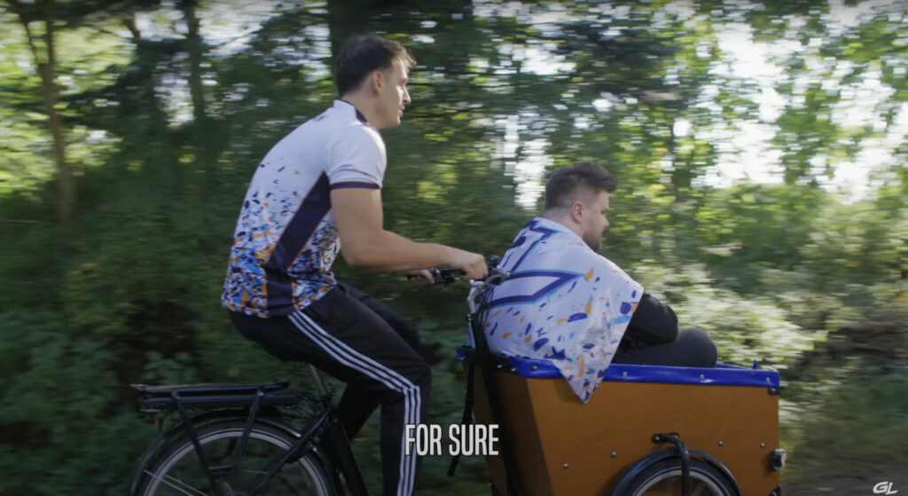 Snax going in a wheelbarrow